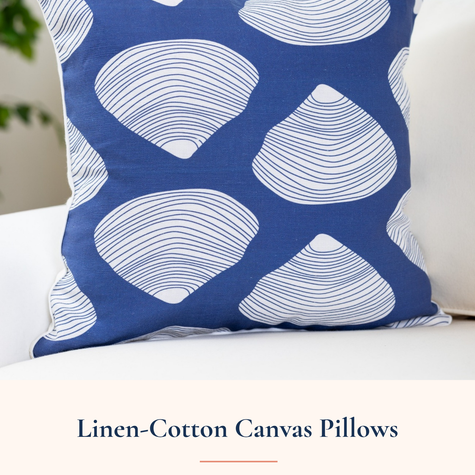 Linen-Cotton Canvas Pillows
