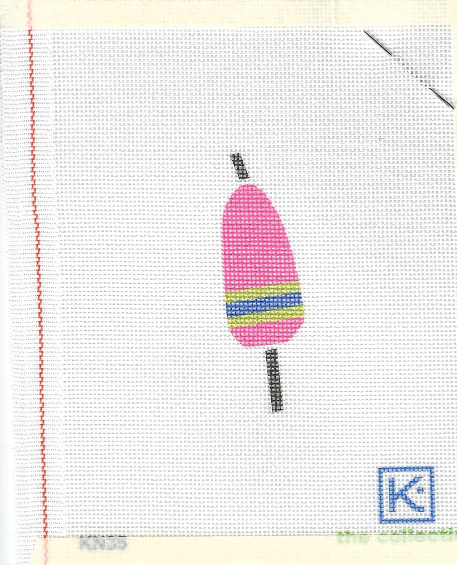 Kate Nelligan Design Pink, Green and Navy Buoy Needlepoint Kit