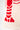 Lobster Square Knit Pillow Natural & Red