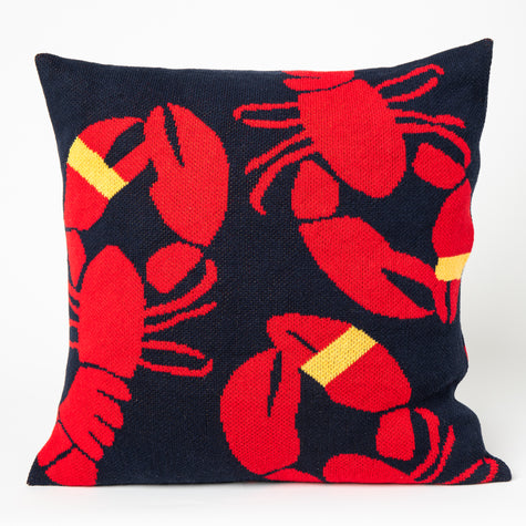 Lobster Bake Square Knit Pillow