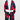 Lobster Knit Wide Wrap in Red & Navy