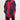 Lobster Knit Wide Wrap in Red & Navy