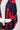 Lobster Knit Wide Wrap in Red & Navy