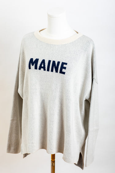 Maine Flag Relaxed Crew Neck Sweater
