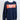 KPT Classic Knit Crewneck Pullover - Navy with Orange & Pink