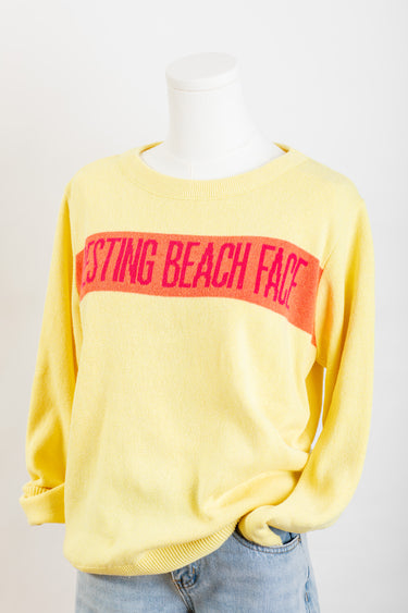 Resting Beach Face - Classic Knit Crewneck Pullover