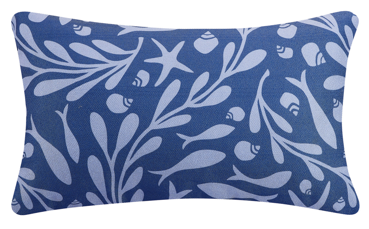Indoor Outdoor Tidepool Lumbar Pillow