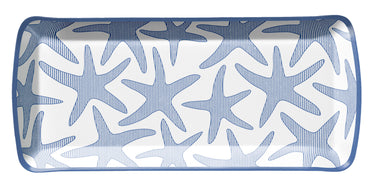 Seersucker Sea Loaf Tray Starfish