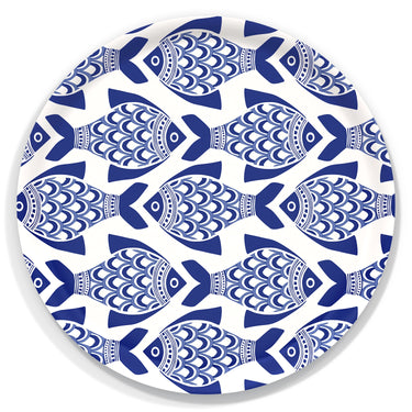 Porcelain Fish Wooden Trays