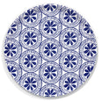 Medallions Round Wooden Tray
