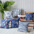 Waves Indoor Outdoor Pillow