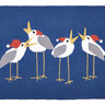 Caroling Seagulls Hook Rug