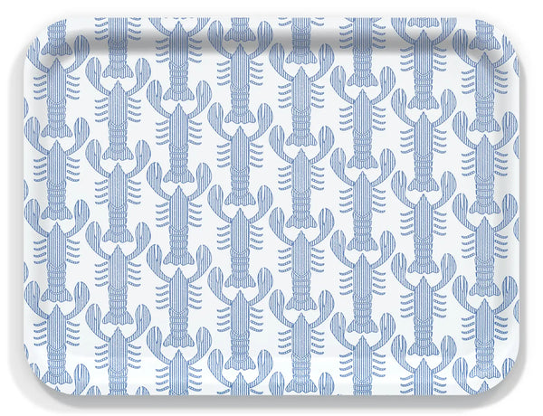 Seersucker Lobster Large Wooden Tray
