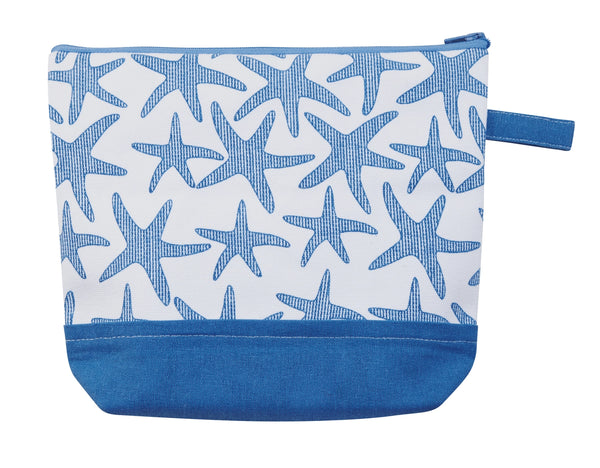Seersucker Starfish Cosmetic Case