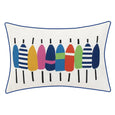 Multi-Colored Buoys Indoor Outdoor Lumbar Pillow
