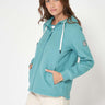 Teal Hoodie with Zipper