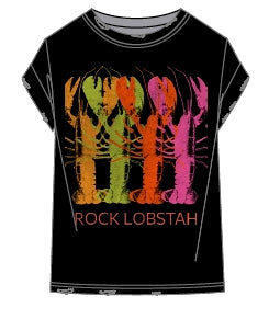 Rock Lobstah Woman's T-Shirt Black