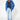 Blue Raincoat with Striped Lining