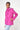 Pink Raincoat with Striped Lining