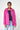 Pink Raincoat with Striped Lining