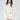 White Raincoat with Striped Lining