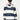 Short Striped Navy & Cream Raincoat