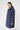 Navy Long Cotton Raincoat