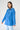 Blue Cotton Raincoat with Sealed Seams