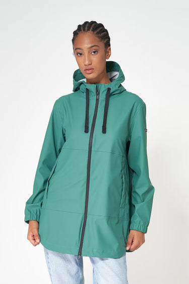 Blue Spruce Raincoat with Back Detail