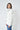 White Raincoat with Striped Lining