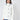 White Raincoat with Striped Lining