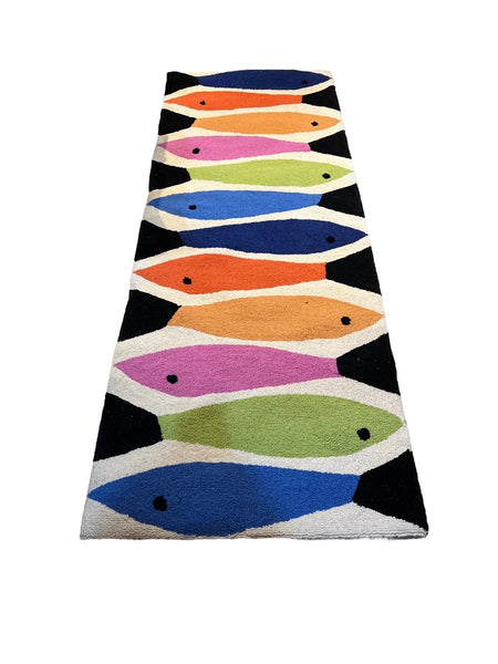 Big Rainbow Fish Runner Rug
