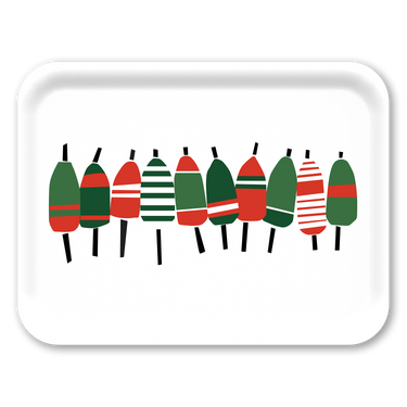 Holiday Buoyline Large Wooden Tray