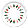 Holiday Buoyline Round Wooden Tray