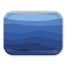 Ombre Sea Wooden Trays