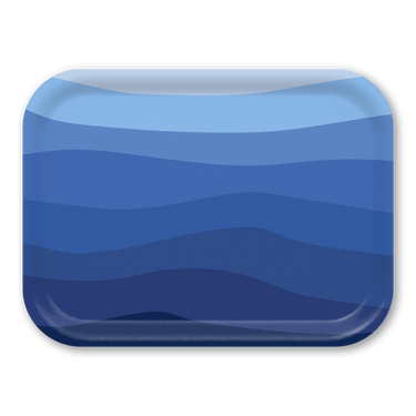 Ombre Sea Wooden Trays