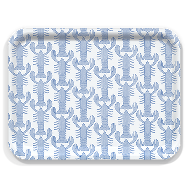 Seersucker Lobster Wooden Trays