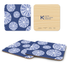 Blue Urchins Wooden Coasters