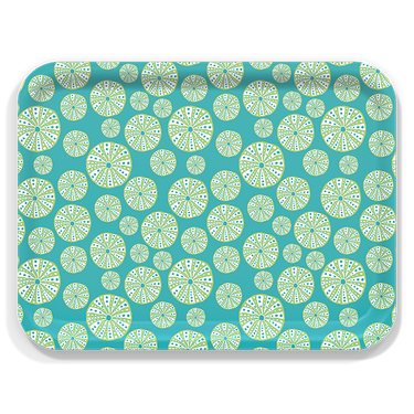 Turquoise Urchins Wooden Trays