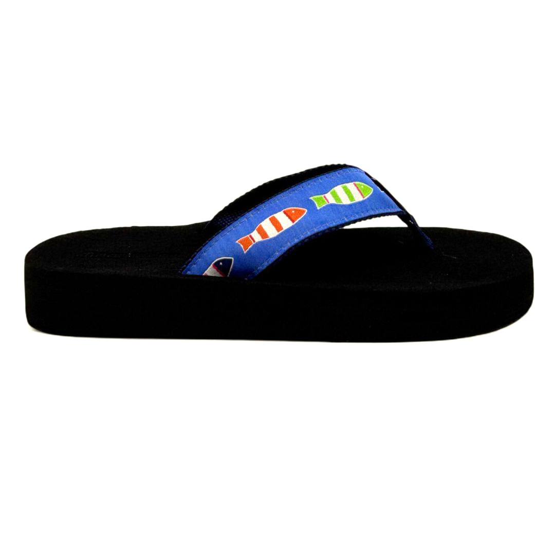 Picket Fish Flip Flops by Tidewater Sandals