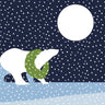 Arctic Antics Polar Bear Vinyl Placemat