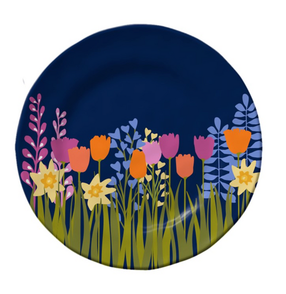 Midnight Garden Salad Plate