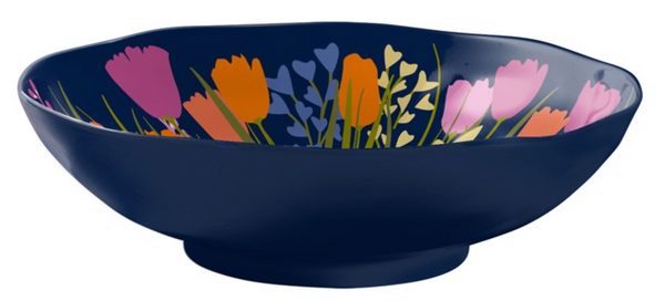 Midnight Garden Serving Bowl