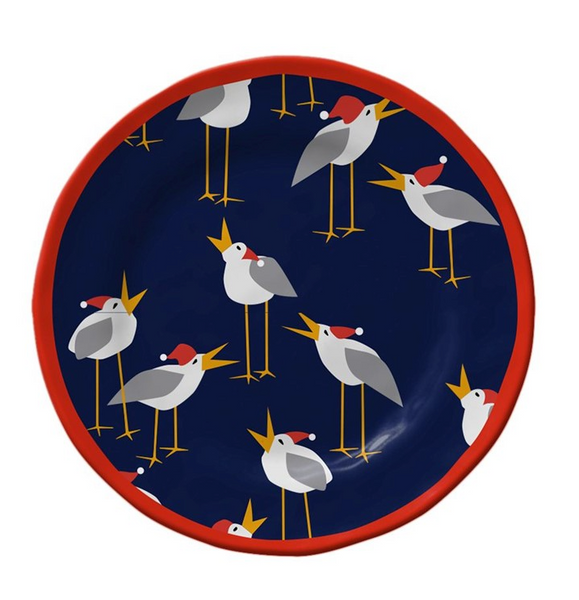 Caroling Seagulls Salad Plate