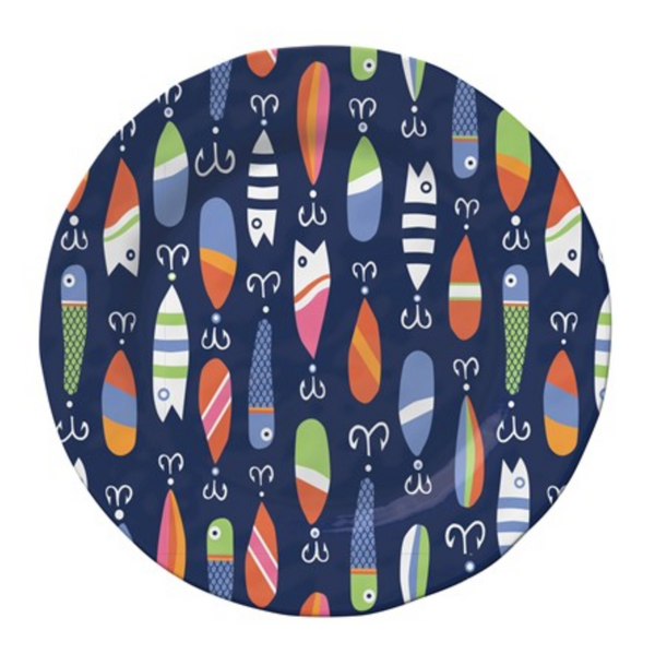 Lures Melamine Dinnerware NEW