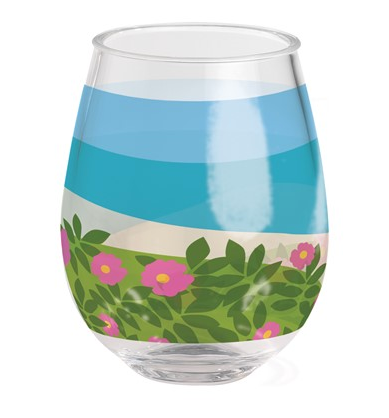 Acrylic Wine Tumbler - Beach Day