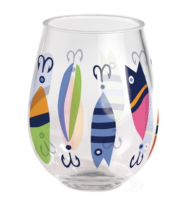 Acrylic Wine Tumbler - Lures