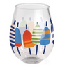 Acrylic Wine Tumbler - Nautical Buoys