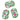 Beach Roses REcycled REusable Kitchen Towels