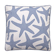 Seersucker Starfish Indoor Outdoor Pillow